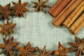 Frame of anise Royalty Free Stock Photo