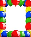 Frame balloons Royalty Free Stock Photo