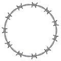 Frame barbed wire Royalty Free Stock Photo