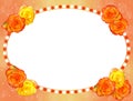 Frame of flowers. png Royalty Free Stock Photo