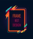 Frame Best Design Rectangular Bright Border Icon