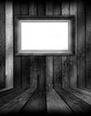 Frame in Black and White Room Royalty Free Stock Photo