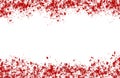 Frame of blood splatter on white background have copy space for put text Royalty Free Stock Photo