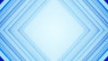 Frame of blue lines absrtact 3D rendering Royalty Free Stock Photo
