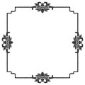 Frame Border Art Vintage Deco Style Illustration Royalty Free Stock Photo