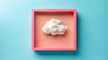 Frame Border Background Featuring Cloud Computing Concept with Modern and Minimalist Design Elements Royalty Free Stock Photo