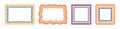 frame border wavy doodle flat