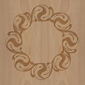 Carved wooden frame celtic style