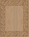 Carved wooden frame celtic style