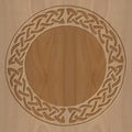 Carved wooden frame celtic style