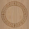 Carved wooden frame celtic style