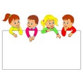 Frame with children Royalty Free Stock Photo