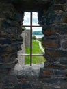 Frame with frame at conwy castel wales