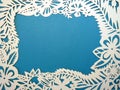 Frame cut from paper. Royalty Free Stock Photo