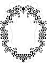 Frame of decorative ornament. Graphic arts. Royalty Free Stock Photo