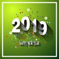 Design allusive to the new year of 2019