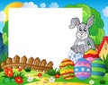 Frame with Easter bunny theme 5 Royalty Free Stock Photo