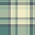 Frame fabric background plaid, genuine pattern vector seamless. Pure textile check tartan texture in light and teal colors