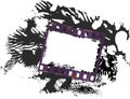 Frame of film, grungy photo frame Royalty Free Stock Photo