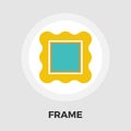 Frame flat icon Royalty Free Stock Photo