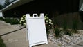 A-FRAME A frame signs image sidewalk yard sandwich board stock image blank