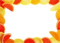 Frame from fruit candy