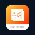 Frame, Gallery, Image, Picture Mobile App Icon Design