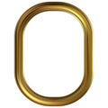 Frame gold clip art Royalty Free Stock Photo