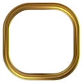 Frame gold clip art Royalty Free Stock Photo