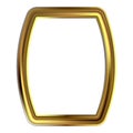 Frame gold clip art Royalty Free Stock Photo