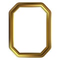 Frame gold clip art Royalty Free Stock Photo