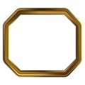 Frame gold clip art Royalty Free Stock Photo