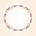 Frame graceful antique.Vector illustration.