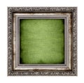 Frame with green canvas