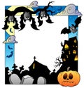 Frame with Halloween topic 5