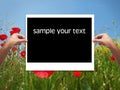 Frame in hand Royalty Free Stock Photo