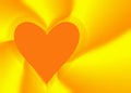 Frame of heart on sun rays backgrounds with clipping path Royalty Free Stock Photo