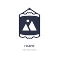 frame icon on white background. Simple element illustration from Furniture concept Royalty Free Stock Photo
