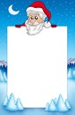 Frame with lurking Santa Claus 1