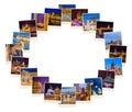 Frame made of Budapest Hungary travel images my photos Royalty Free Stock Photo