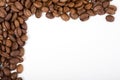 Frame made out of coffeebeans Royalty Free Stock Photo