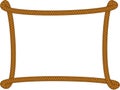 Frame made of rope,vector