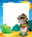 Frame with Mexican donkey Royalty Free Stock Photo