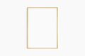 Frame mockup 5x7, 50x70, A4, A3, A2, A1. Single oak wood frame mockup. Clean, modern, minimalist, bright. Portrait. Vertical