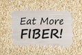 Eat More Fiber concept Royalty Free Stock Photo
