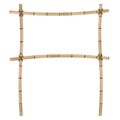 Frame of old bamboo sticks.