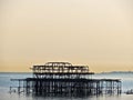 Frame of Old west Pier Brighton Royalty Free Stock Photo