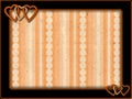 Frame with orange hearts and background