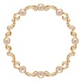 Frame with pearls