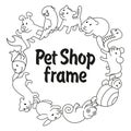 Frame Pet shop, types of pets